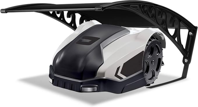 Overkapping voor robotmaaier met UV-bescherming - Zwarte garage voor gazonrobot