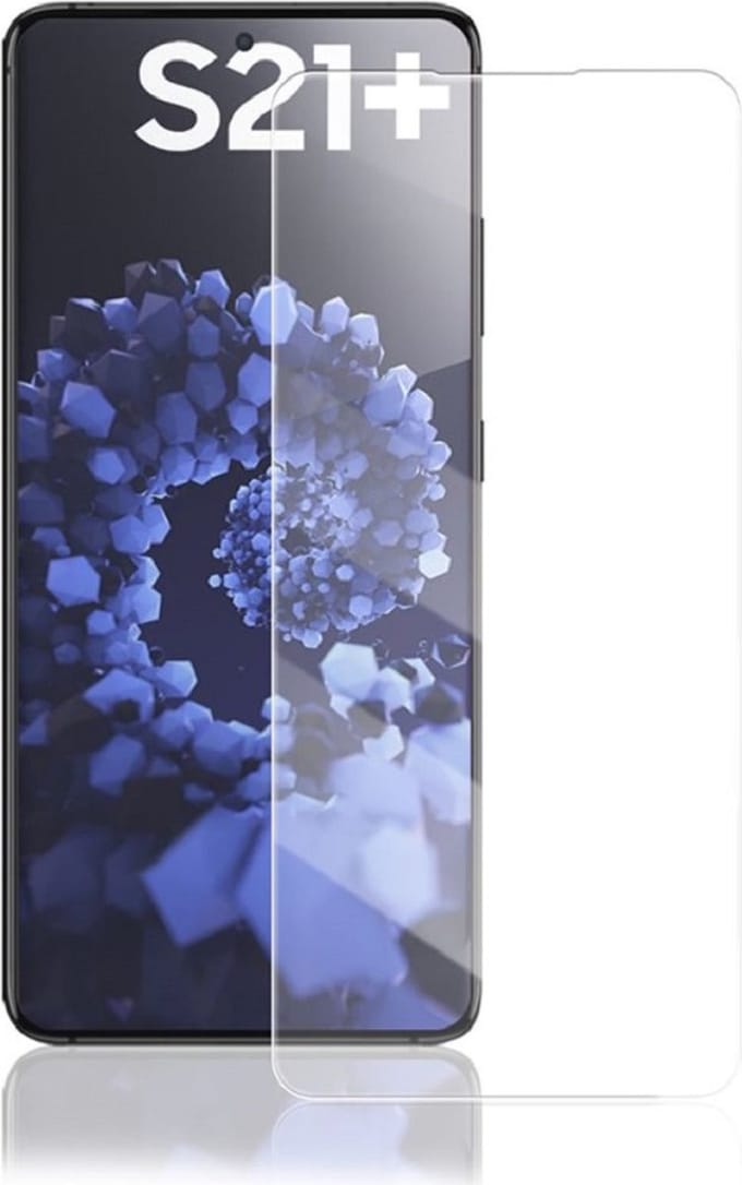 LuxeBass Tempered screenprotector geschikt voor Samsung Galaxy S21+ - beeldscherm - scherm - tempered glas