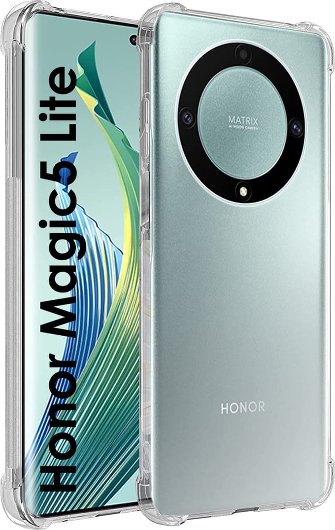 Hoesje voor Honor Magic 5 Lite 5G backcover Shockproof siliconen Transparant