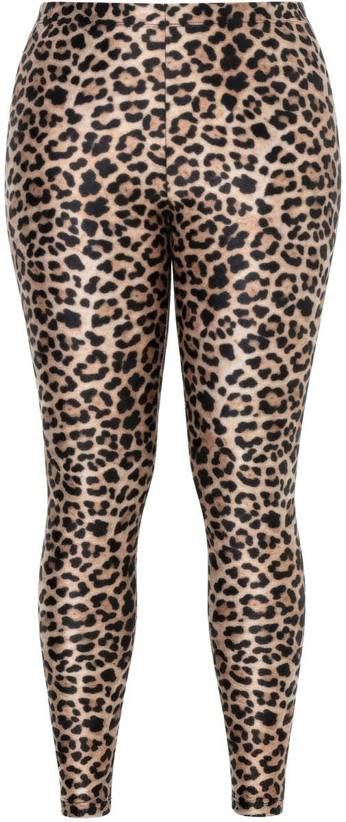 Angel of Style - Dames - Legging leomotief elastische tailleband - Linnen - Maat 52