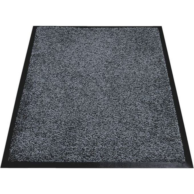 Eazycare Wash vuilvangmat, hooggetrokken nylon, 600 x 850 mm, antraciet
