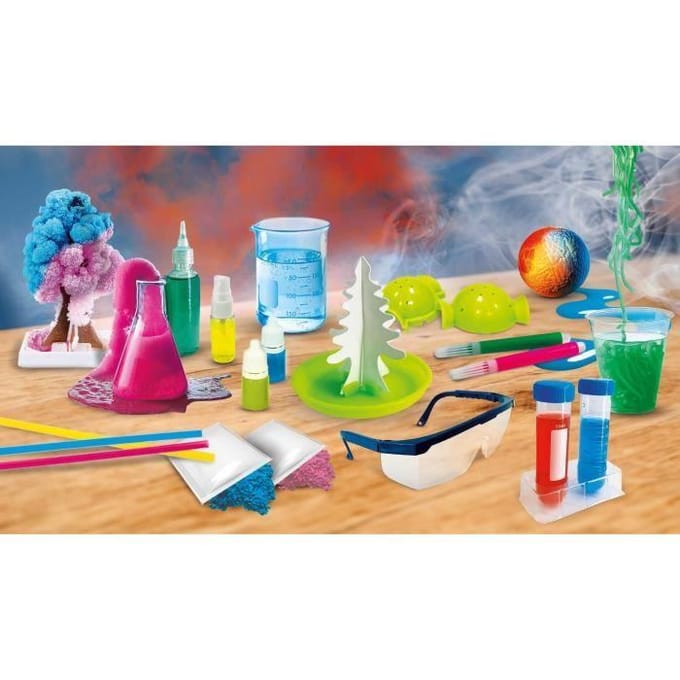 Laboratoire des super réactions - Kit Scientifique - I'M A GENIUS - 30 Expériences, Effets surprenants