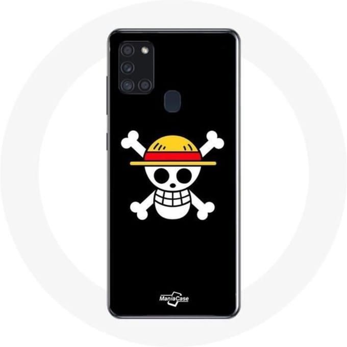 Coque - Maniacase - Galaxy A21S - One Piece Manga - Souple - Noir noir