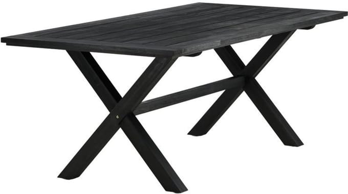 Svea - Elbert rechthoek tuintafel 200x100 cm - zwart