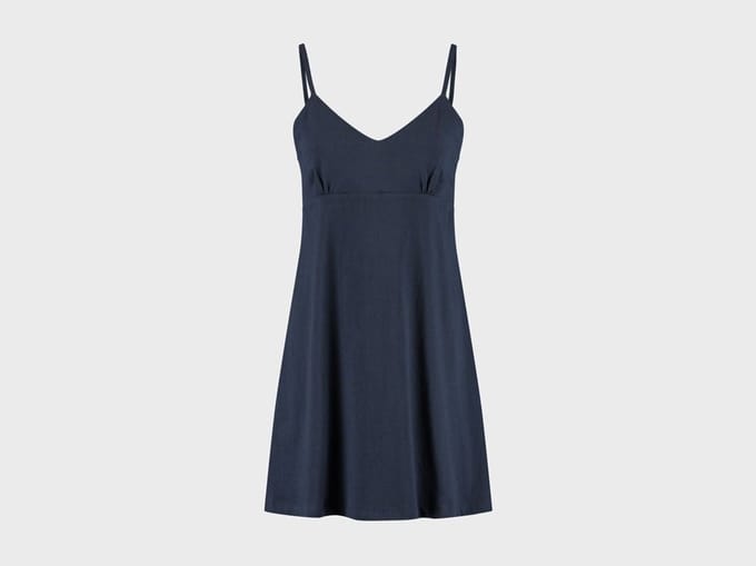 Yumeko slipdress jersey midnight blauw s