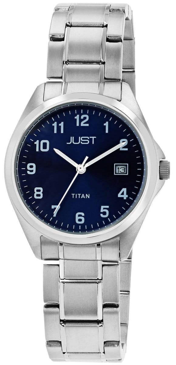 JUST Herenhorloge titanium Kaius, datumweergave