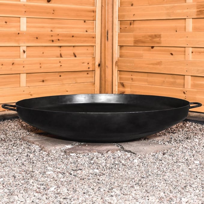 Vuurkorf 79 cm met handgrepen en waterafvoeropeningen