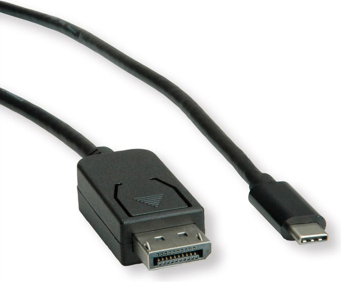 ROLINE USB type C - DisplayPort adapterkabel, v1.2, M/M, 2 m