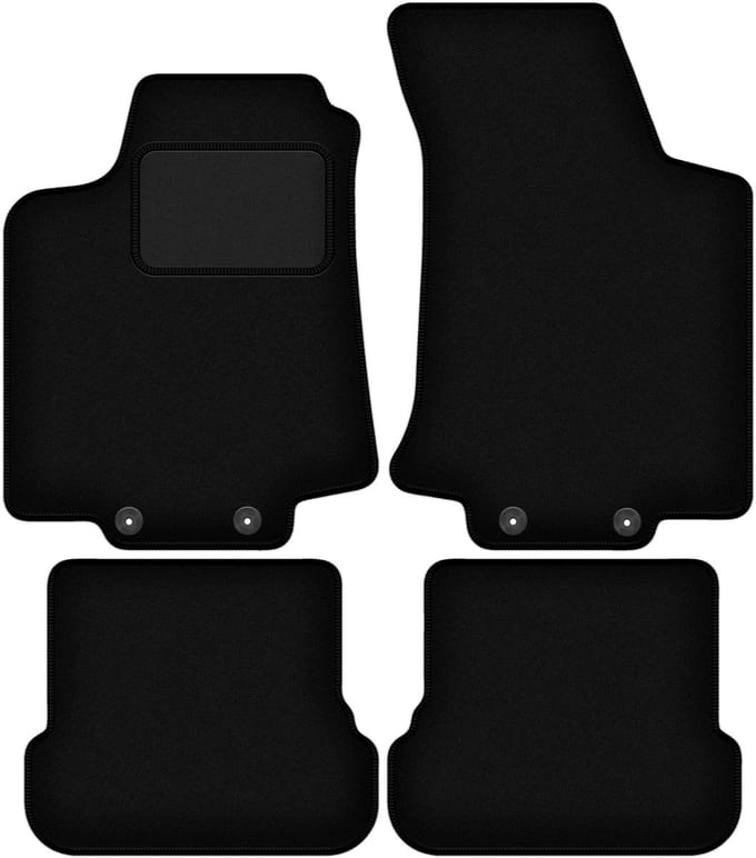 Zwarte veloursmatten voor: Volkswagen Golf IV cabrio (1998-2002)