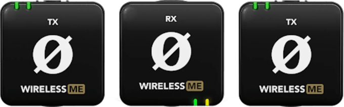 Dasspeld Microfoonset Rode Wireless ME Dual Zendmethode:Radiografisch Incl. kabel, Incl. windkap, Incl. tas, Incl. klem