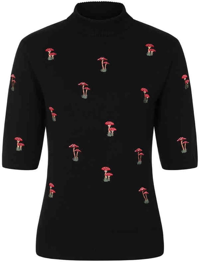 Banned - Mushroom Dreams Gebreide trui - 3XL - Zwart