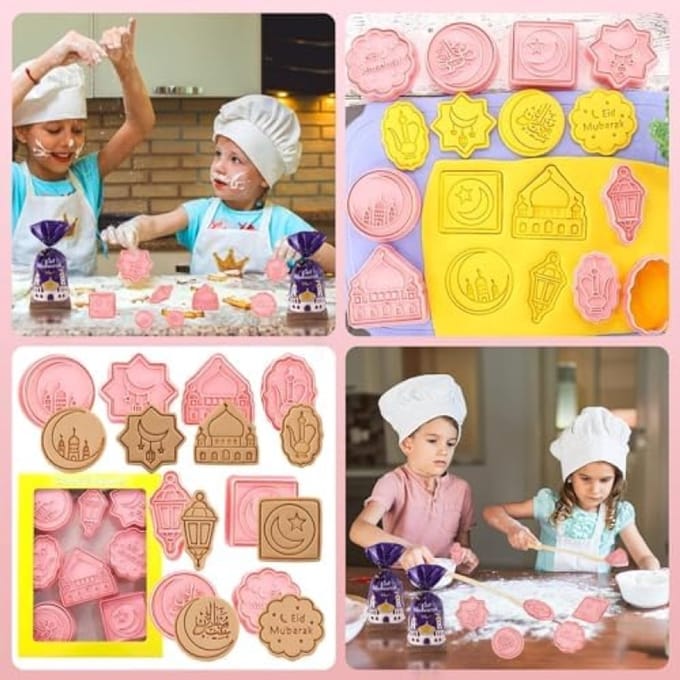 Koekjesvormset voor Ramadan en Eid met geschenkzakjes