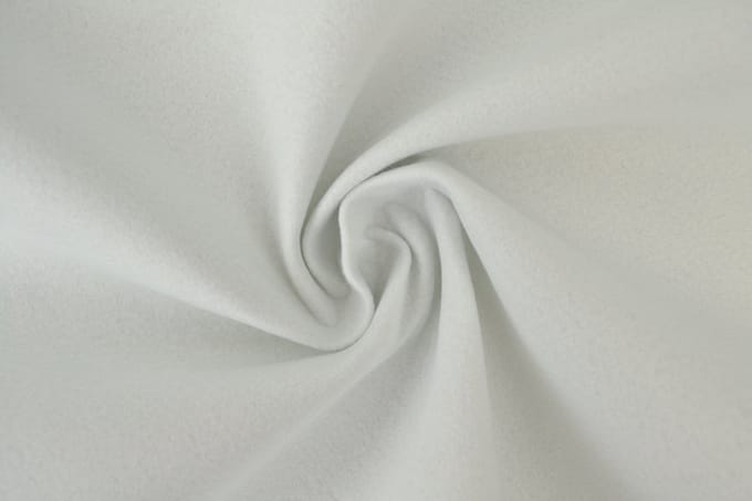 Vilt stof - 1mm dik vilt - 1 meter - Per meter - Wit