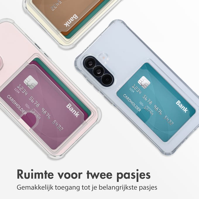 imoshion Softcase Backcover met pasjeshouder voor de Samsung Galaxy A57 (5G) - Transparant