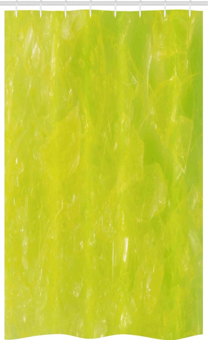 ABAKUHAUS Limoengroen Douchegordijn – 120x180 cm – Polyester