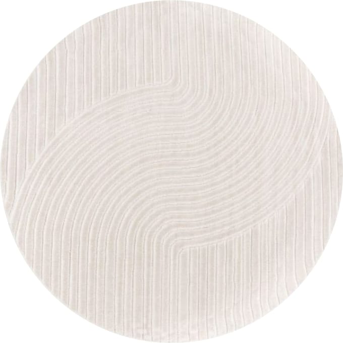 Binnen- en buitenkleed Cotara crème 160 cm rond
