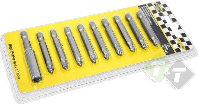 Bitset, 10 delig, met verlengstuk 60mm lang, Benson