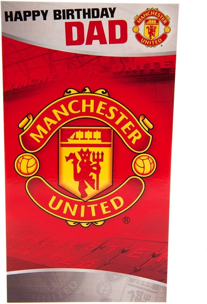 Manchester United Birthday Card Dad