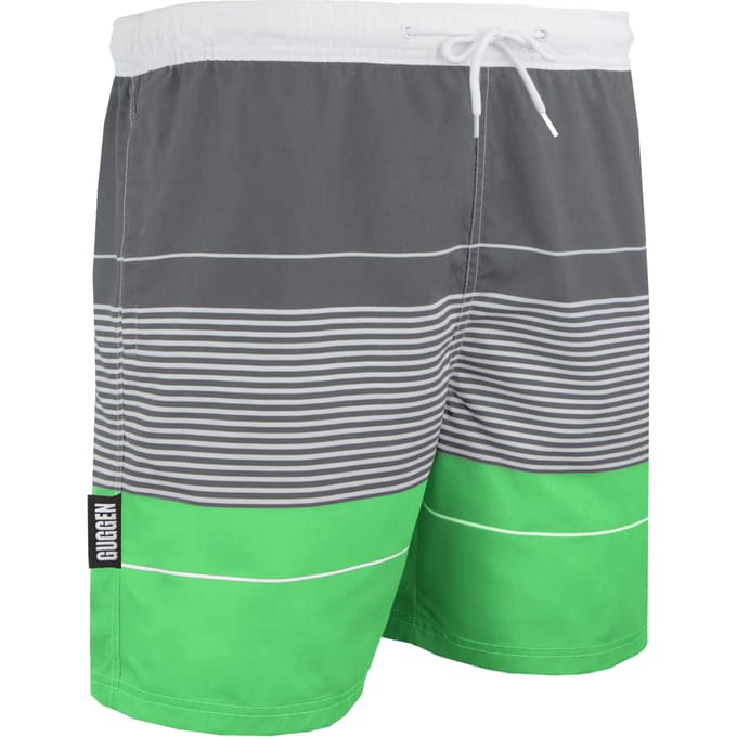 Zwemshort voor Heren met Patroonstrepen Groen