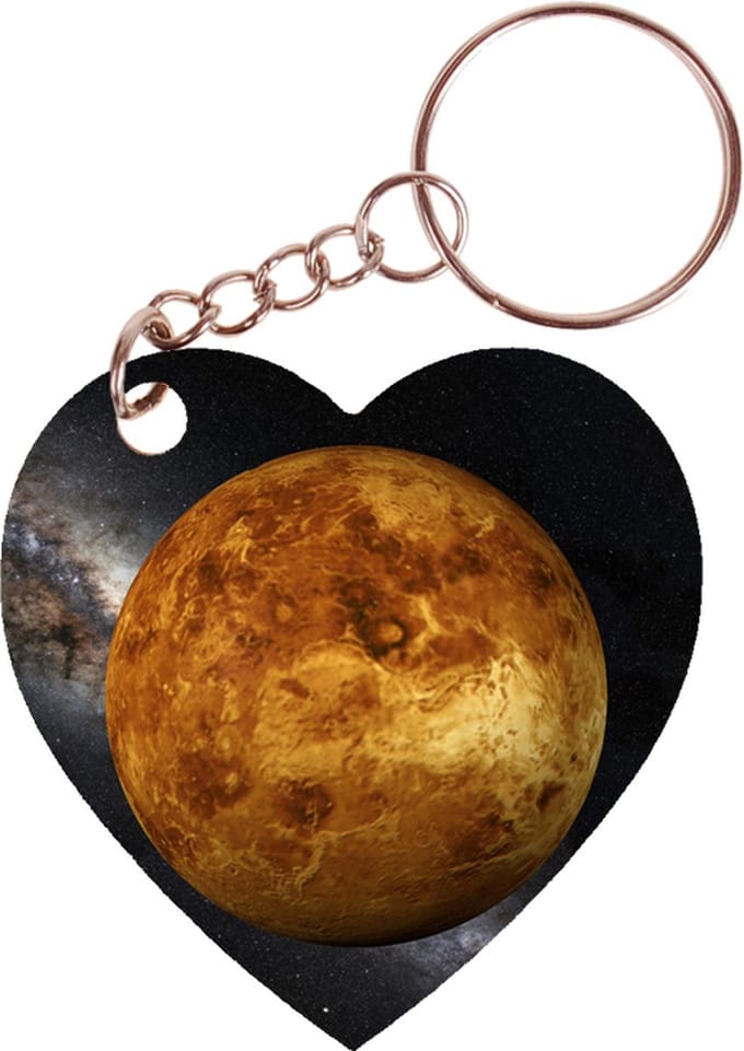 Sleutelhanger hartje 5x5cm - Venus