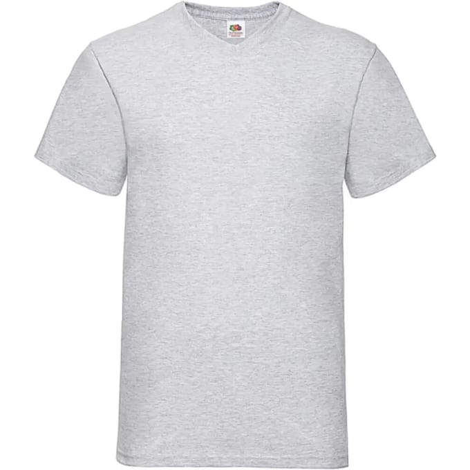 V-hals T-shirt Fruit of the Loom Valueweight