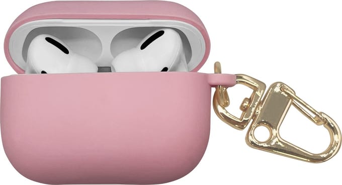 Høyde - Geschikt voor AirPods Pro 1 - Softcase hoesje - Lichtroze