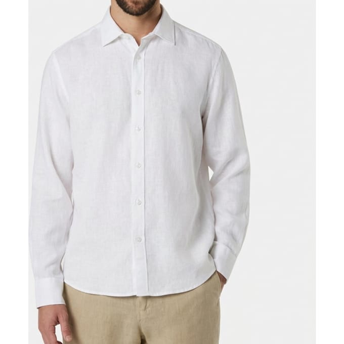 linnen shirt man wit