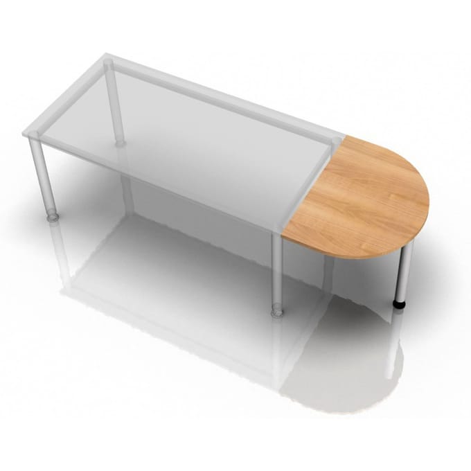 QA60 - Aanschuiftafel 60x80 Walnoot