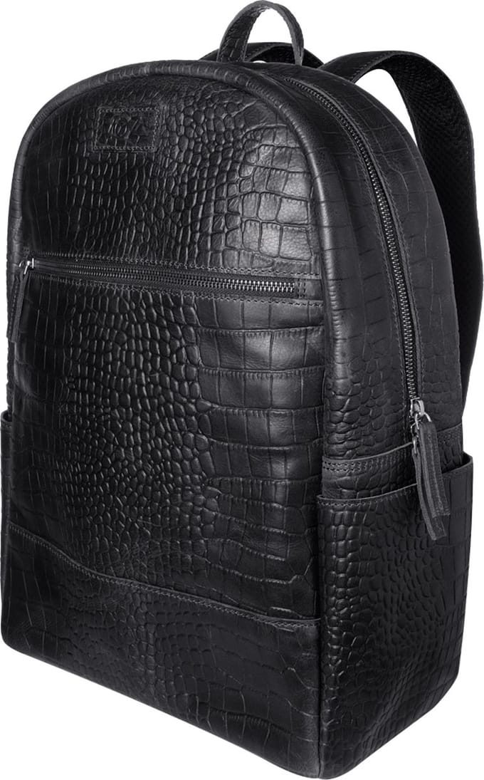 MOZZ BAGS - Luiertas Rugzak Bolton - Zwart Croco