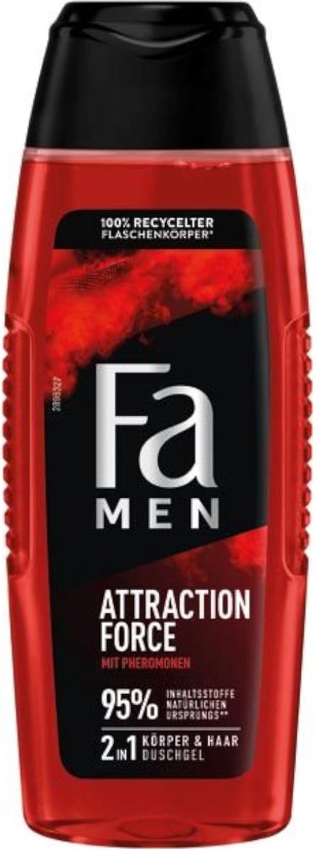 Fa Attraction Force douchegel Mannen Lichaam & haar Bergamot, Limoen 250 ml