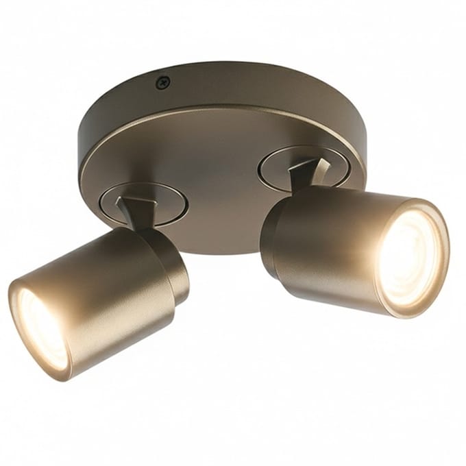 Freelight - Spot Razza 2 lichts Ø 17 cm GU10 brons goud