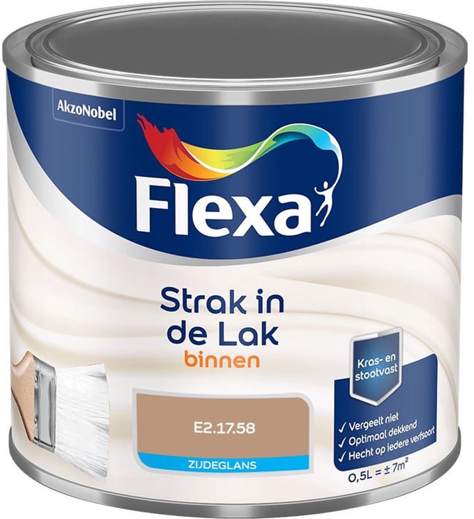 Flexa - Strak In De Lak Binnenlak Zijdeglans - E2.17.58 - Mengverf - 500 Ml