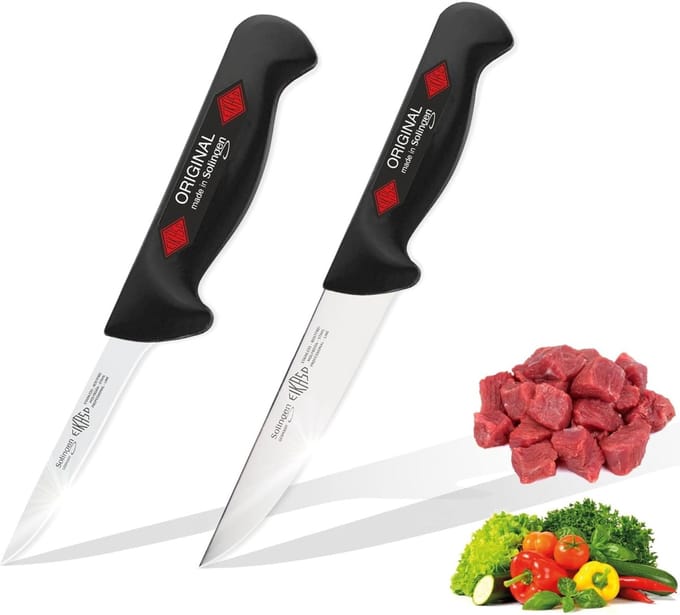 Eikaso Solingen Messenset – 2-delige Slagersmessenset – Uitbeenmes 10 cm & Vleesmes 13 cm – Solingen