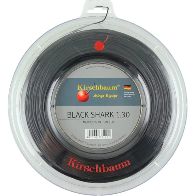 Kirschbaum Shark Rol Snaren 200m-Zwart