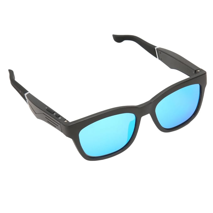 Slimme Bluetooth-bril met botgeleiding, ruisonderdrukking, Bluetooth 5.0 draadloze zonnebril voor blauw