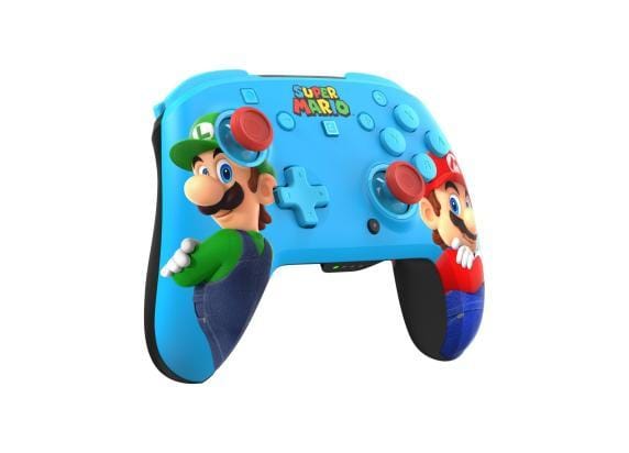 Nintendo Switch 2 Switch 2 Turtle Beach Rematch Mario & Luigi draadloze controller blauw