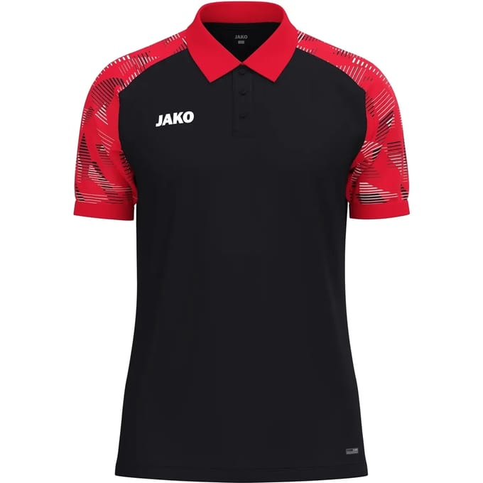 Jako Sonic Polo Kinderen - Zwart / Rood | Maat: 164