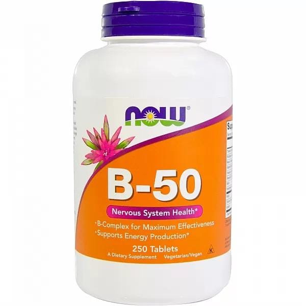 Now Foods - Vitamine B-50 Vitamine B-complex 100 TABS