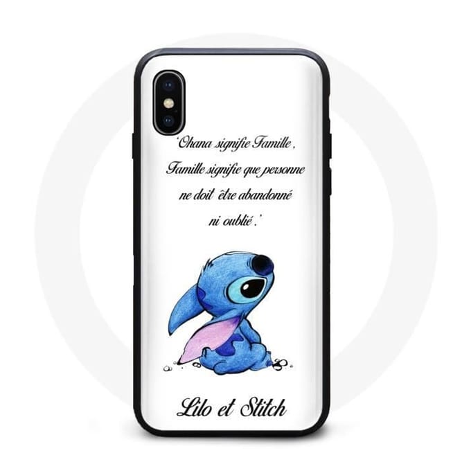 Hoesje - Disney - Stitch - Flexibel - Zwart - Iphone XS Max