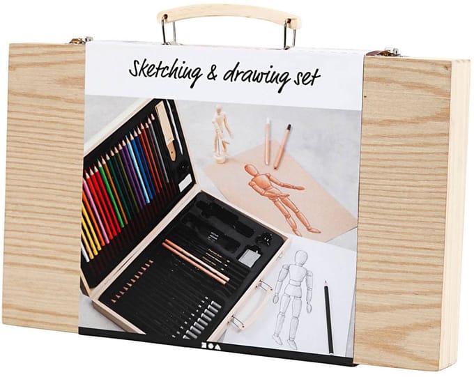 Creativ Company Schets- en tekenset, incl opslagdoos