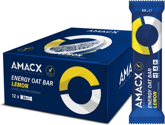 Amacx Energy Oat Bar - Energie Reep - Energy Bar - Lemon - 12 pack