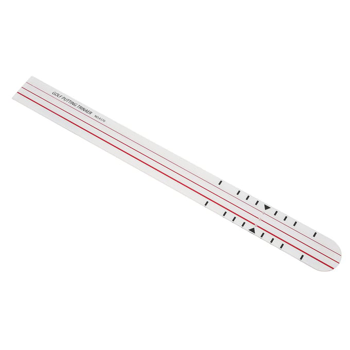 Golf Putting Mat Acryl Nauwkeurige Schaal Lijn Draagbaar Dubbelzijdig Rechte Putter Trainingstool white