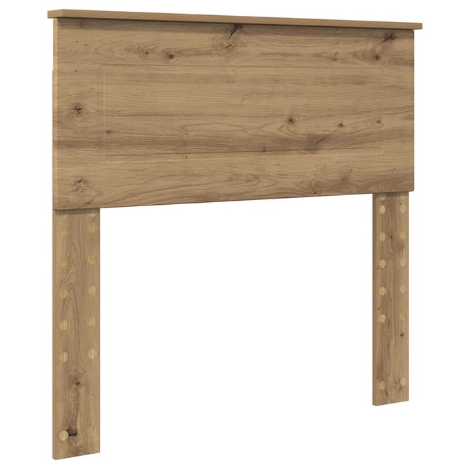 vidaXL Hoofdbord Artisan Eiken Bewerkt hout