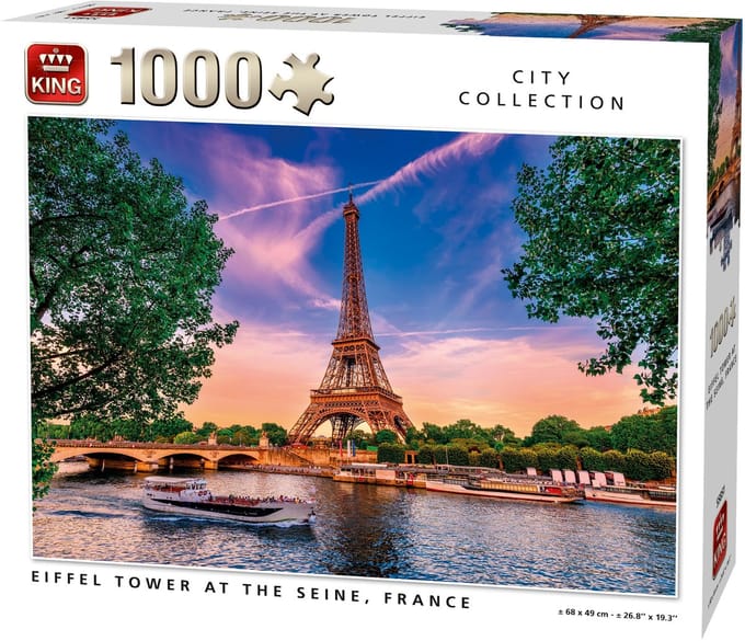 Puzzel  Parijs, de Eiffeltoren  Frankrijk 1000 Stukjes