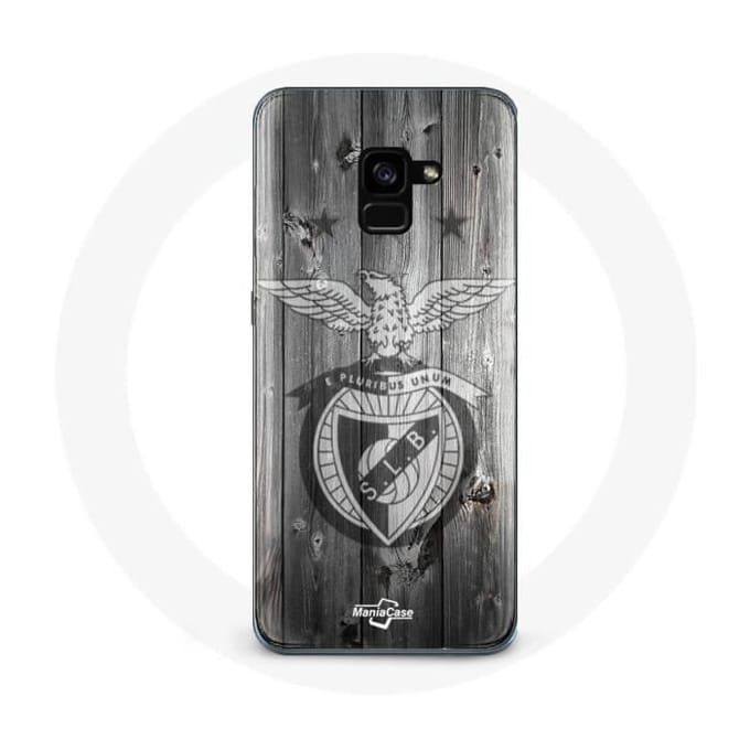Samsung Galaxy A5 2018 hoesje slb benfica grijze achtergrond