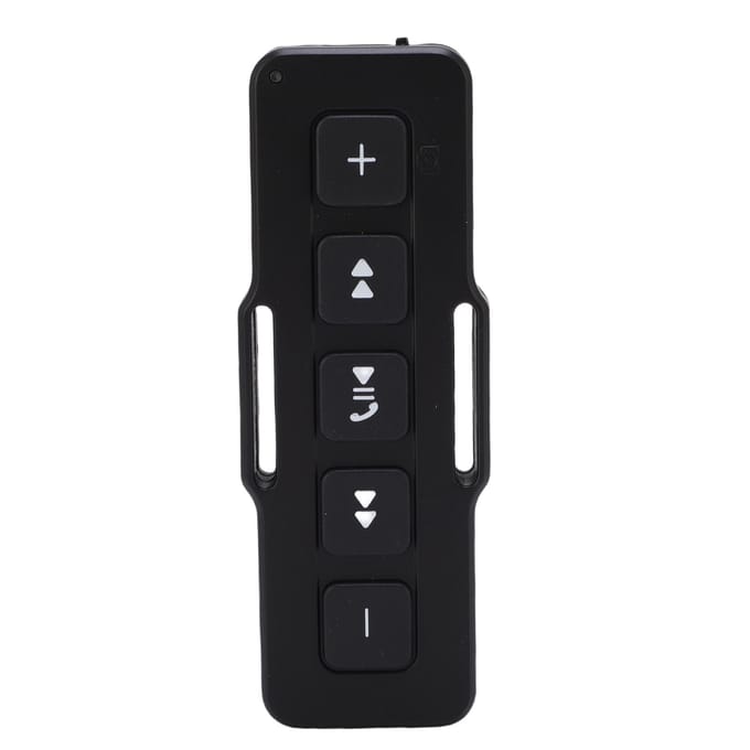 Télécommande Bouton Média de Voiture Bluetooth Musique Appels Télécommande pour Vélo Moto black