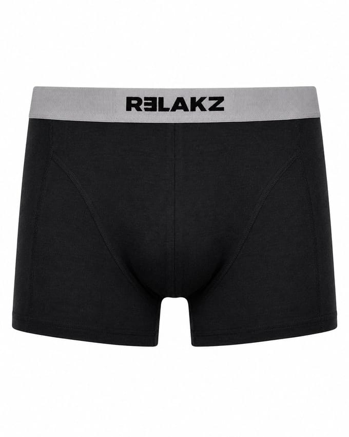 RELAKZ -Heren Boxershorts - Trunks - 2-pack - Lenzing Modal - zwart - maat S