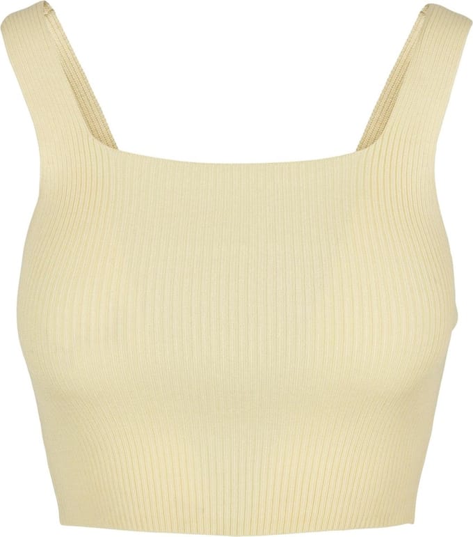 Urban Classics - Knit Crop top - 4XL - Geel