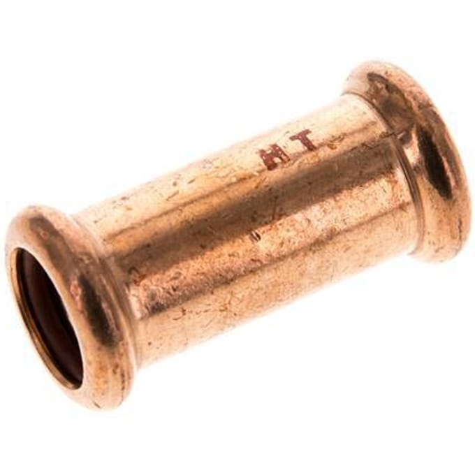 Perskoppeling - 15mm Persmof - Koperlegering Lang