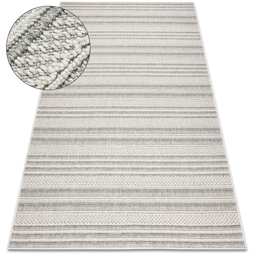 Kleden Rugsx Tapijt JERSEY 19233 grijs - Lijnen, structureel, 60x100 cm